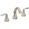 imageMoen Eva OilRubbed Bronze TwoHandle High Arc Widespread Bathroom Sink Faucet for 3Hole Setups with Valve Included TV6420ORBBrushed Nickel