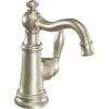 imageMoen Polished Nickel Weymouth OneHandle Single Hole Traditional Bathroom Sink Faucet with Drain Assembly S42107NLBrushed Nickel