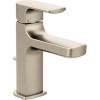imageMoen Rizon Chrome OneHandle Modern Bathroom Faucet with Drain Assembly 6900Brushed Nickel
