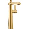 imageMoen S6982 Flara OneHandle Single Hole Vessel Sink Bathroom Faucet ChromeBrushed Gold