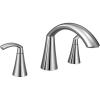imageMoen T373 Glyde Chrome TwoHandle high arc Roman tub FaucetChrome