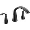 imageMoen T373 Glyde Chrome TwoHandle high arc Roman tub FaucetMatte Black