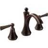 imageMoen T4520ORB Wynford TwoHandle Widespread HighArc Bathroom Faucet without Valve OilRubbed Bronze