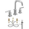 imageMoen T6142BL Gibson Two Handle 8Inch Widespread High Arc Modern Bathroom Sink Faucet Valve Required Trim Only Matte BlackChrome