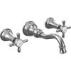 imageMoen TS42112ORB Weymouth Cross Handle Wall Mount Bathroom Faucet Trim Valve Required Oil Rubbed BronzeMatte Black