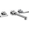 imageMoen TS43003 Arris TwoHandle Wall Mount Bathroom Faucet Trim Valve Required ChromeChrome