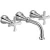 imageMoen TS44103 Colinet Traditional TwoHandle Widespread HighArc Bathroom Faucet with Cross Handles Valve Required ChromeChrome