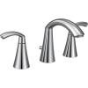 imageMoen TV6173BL Glyde TwoHandle High Arc Widespread Bathroom Sink Faucet for 3Hole Setups with Valve Included Matte BlackChrome