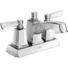 imageMoen WS84922 Conway TwoHandle Centerset Bathroom Faucet with Drain Assembly ChromeChrome
