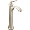 imageMoen Wynford Chrome OneHandle High Arc Vessel Sink Bathroom Faucet 4507Brushed Nickel