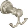 imageMoen YB8403BG Weymouth Double Robe Hook Brushed GoldBrushed Nickel