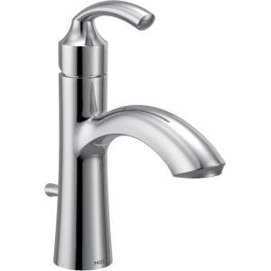 imageMoen 6170 Glyde Single Handle Bathroom Sink Faucet with Optional Deckplate Chrome