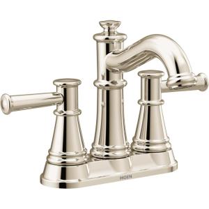 imageMoen 6401NL Belfield TwoHandle Centerset Bathroom Faucet Polished Nickel