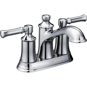 imageMoen 6802 Dartmoor TwoHandle Low arc Bathroom Faucet Chrome