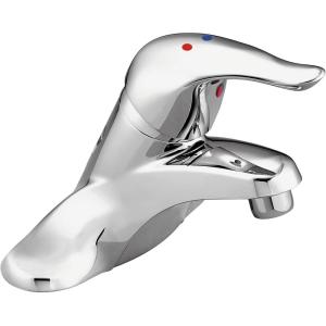 imageMoen Chateau Chrome Single Handle Bathroom Faucet Without Drain Assembly L4605