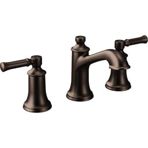 imageMoen Dartmoor Oil Rubbed Bronze TwoHandle Widespread Bathroom Faucet Traditional Bathroom Sink Faucet Valve Required T6805ORBOil Rubbed Bronze