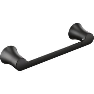 imageMoen Doux Matte Black Bathroom Towel Hand Towel Bar YB0286BLMatte Black