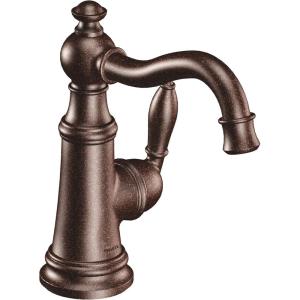 imageMoen Polished Nickel Weymouth OneHandle Single Hole Traditional Bathroom Sink Faucet with Drain Assembly S42107NLOil Rubbed Bronze