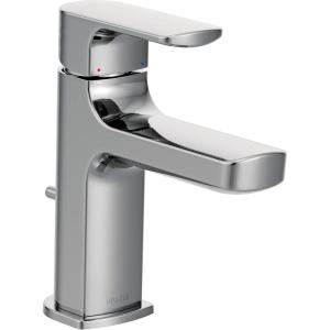 imageMoen Rizon Chrome OneHandle Modern Bathroom Faucet with Drain Assembly 6900Chrome