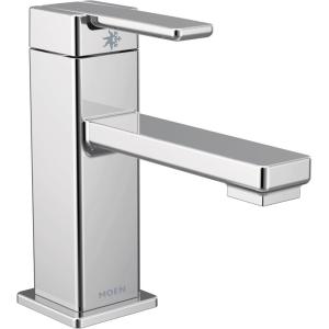 imageMoen S6710 90 Degree OneHandle Single Hole Modern Bathroom Sink Faucet Chrome