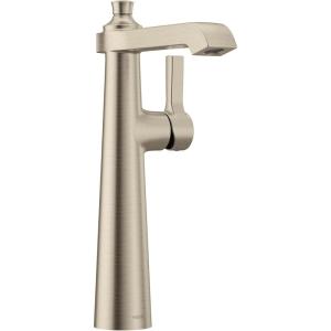 imageMoen S6982 Flara OneHandle Single Hole Vessel Sink Bathroom Faucet ChromeBrushed Nickel