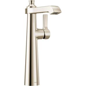 imageMoen S6982 Flara OneHandle Single Hole Vessel Sink Bathroom Faucet ChromePolished Nickel