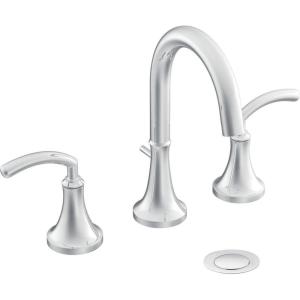 imageMoen TS6520 Icon Collection TwoHandle High Arc Bathroom Faucet Without Valve Chrome