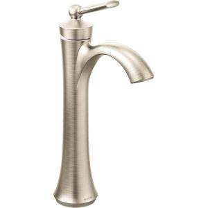 imageMoen Wynford Chrome OneHandle High Arc Vessel Sink Bathroom Faucet 4507Brushed Nickel
