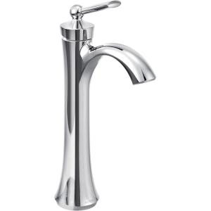 imageMoen Wynford Chrome OneHandle High Arc Vessel Sink Bathroom Faucet 4507Chrome