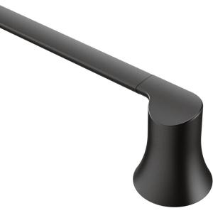imageMoen YB0218BL Doux 18Inch Single Towel Bar Matte Black