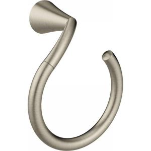 imageMoen YB2386CH Glyde Towel Ring ChromeBrushed Nickel
