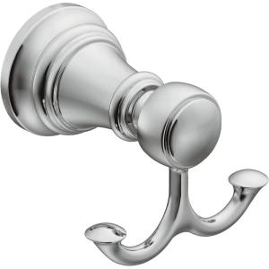 imageMoen YB8403BG Weymouth Double Robe Hook Brushed GoldChrome