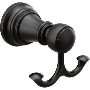 imageMoen YB8403BG Weymouth Double Robe Hook Brushed GoldMatte Black