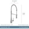 imageMoen 5925EWBL Sleek Spring Pulldown Kitchen Faucet with Power Boost Matte BlackSpot Resist Stainless