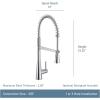 imageMoen 5925EWBL Sleek Spring Pulldown Kitchen Faucet with Power Boost Matte BlackSpot Resist Stainless