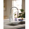 imageMoen 5926 Genta LX OneHandle High Arc Pulldown Kitchen Faucet ChromeChrome