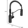 imageMoen 5926 Genta LX OneHandle High Arc Pulldown Kitchen Faucet ChromeMatte Black