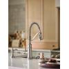 imageMoen 5926 Genta LX OneHandle High Arc Pulldown Kitchen Faucet ChromeSpot Resist Stainless