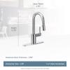 imageMoen 5965 One Handle Pulldown Bar Faucet with Power Clean Featuring Reflex ChromeBlack Stainless