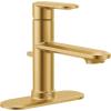 imageMoen 6504BG Greenfield Single Handle Bathroom Sink Faucet Brushed Gold