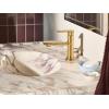 imageMoen 6504BG Greenfield Single Handle Bathroom Sink Faucet Brushed Gold
