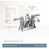 imageMoen 6802BN Dartmoor twohandle low arc bathroom faucet Brushed Nickel 1Brushed Nickel