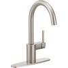 imageMoen 7365SRS Align OneHandle HighArc Modern Kitchen Faucet Spot Resist StainlessSpot Resist Stainless