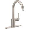 imageMoen 7365SRS Align OneHandle HighArc Modern Kitchen Faucet Spot Resist StainlessSpot Resist Stainless