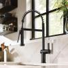 imageMoen 7622EVC CIA Smart Faucet Touchless Pull Down Sprayer Kitchen Faucet with Voice Control and Power Boost Includes Optional Matte Black Accents ChromeMatte Black