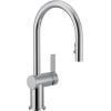 imageMoen 7622EVC CIA Smart Faucet Touchless Pull Down Sprayer Kitchen Faucet with Voice Control and Power Boost Includes Optional Matte Black Accents ChromeChrome