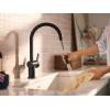 imageMoen 7622EVC CIA Smart Faucet Touchless Pull Down Sprayer Kitchen Faucet with Voice Control and Power Boost Includes Optional Matte Black Accents ChromeMatte Black