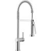 imageMoen 7622EVC CIA Smart Faucet Touchless Pull Down Sprayer Kitchen Faucet with Voice Control and Power Boost Includes Optional Matte Black Accents ChromeChrome