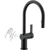imageMoen 7622EVC CIA Smart Faucet Touchless Pull Down Sprayer Kitchen Faucet with Voice Control and Power Boost Includes Optional Matte Black Accents ChromeMatte Black