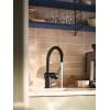 imageMoen 7622EVC CIA Smart Faucet Touchless Pull Down Sprayer Kitchen Faucet with Voice Control and Power Boost Includes Optional Matte Black Accents ChromeMatte Black